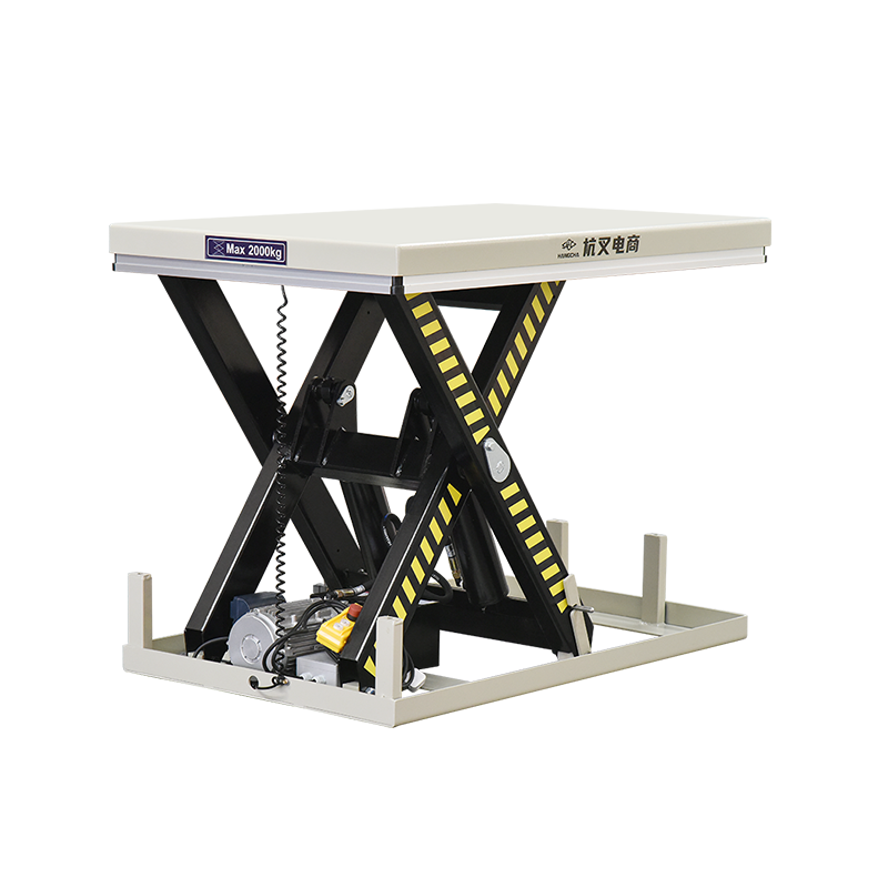 Stationær saks elektrisk lift Tabel 2 ton