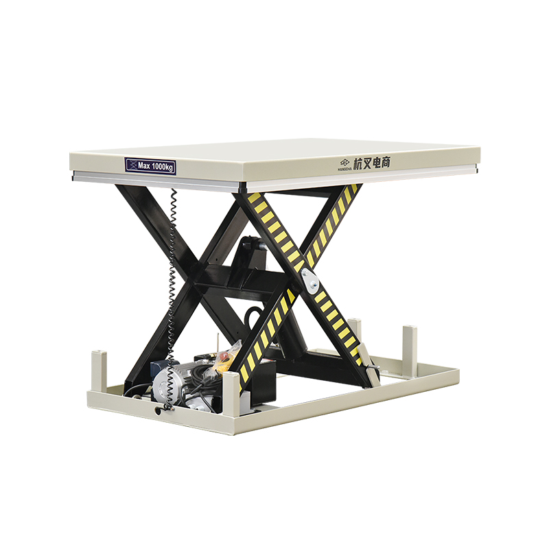 Stationær saks elektrisk lift Tabel 1 ton