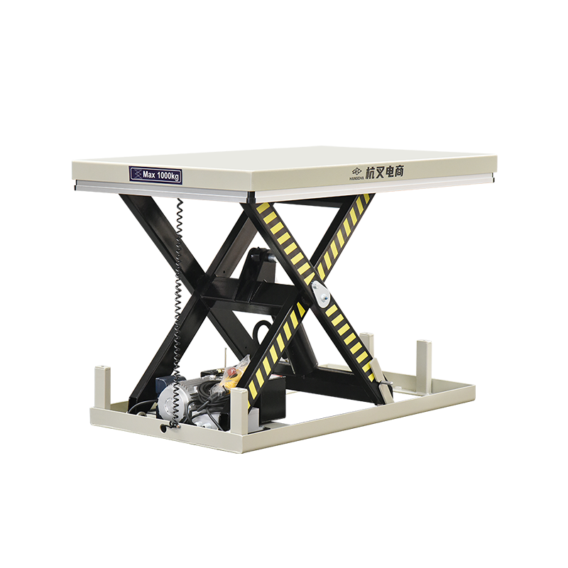Stationær saks elektrisk lift Tabel 1 ton