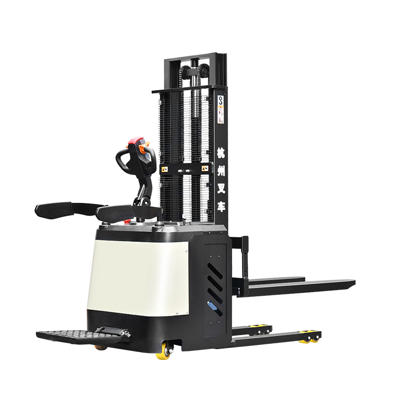 2 ton stand-on elektrisk palle stabler lift 3m